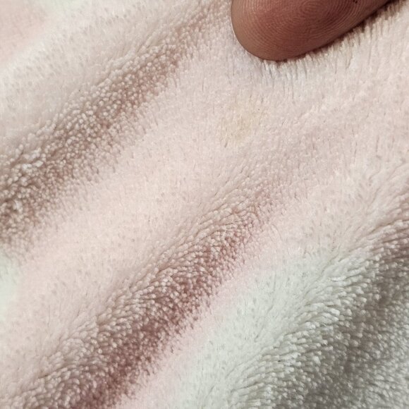 Carter's Baby Girl Blanket Heart Polka Dot Pink Plush Fleece 30x40 Brown - Picture 7 of 7